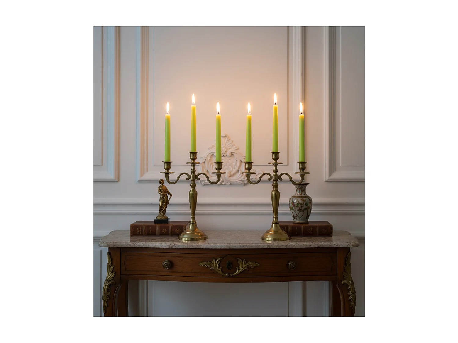 Bougies pour Chandelier Rustic - Blanc