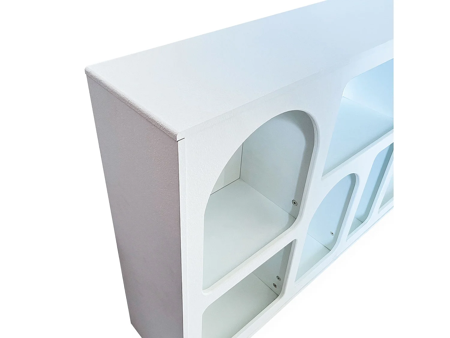 Buffet Firmine L120cm design arches style troglodyte Blanc