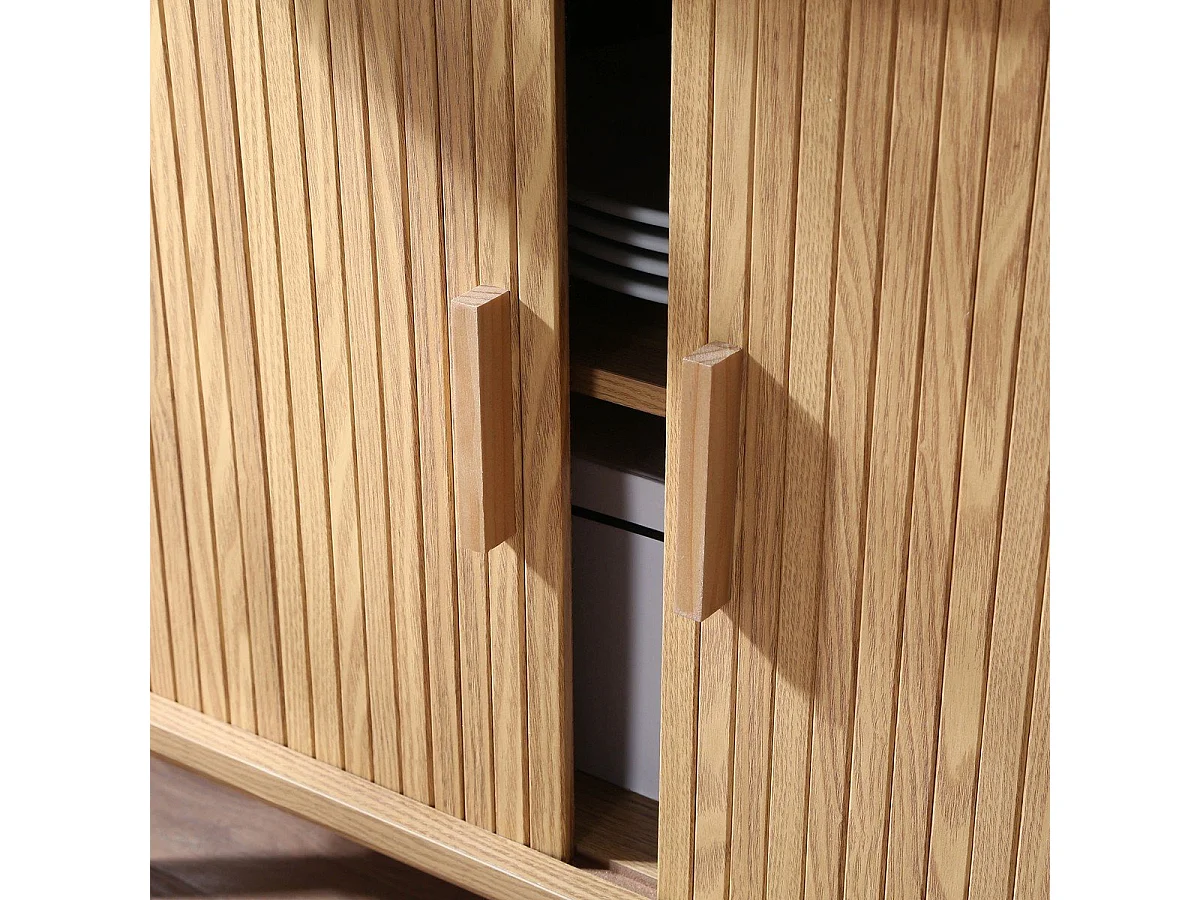 Boekenkast met 2 schuifdeuren H157,5 cm - ERNEST