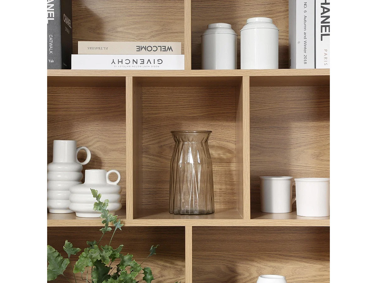 Boekenkast met 2 schuifdeuren H157,5 cm - ERNEST