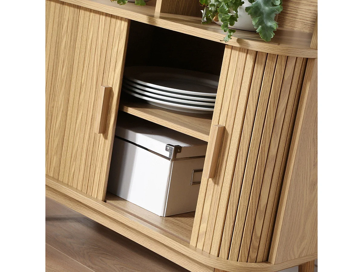 Boekenkast met 2 schuifdeuren H157,5 cm - ERNEST