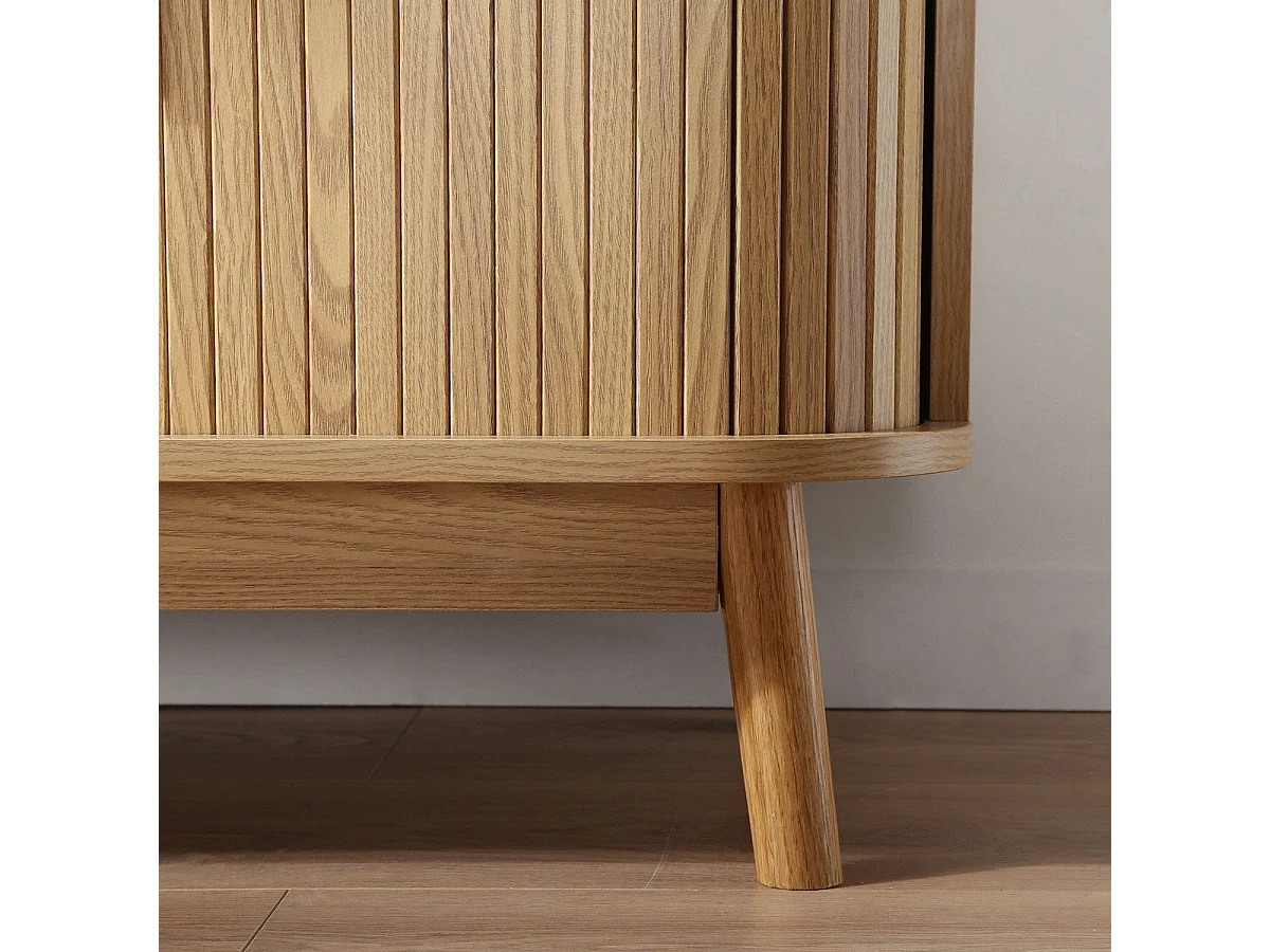 Boekenkast met 2 schuifdeuren H157,5 cm - ERNEST