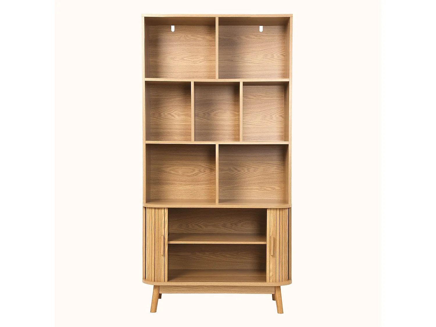 Boekenkast met 2 schuifdeuren H157,5 cm - ERNEST