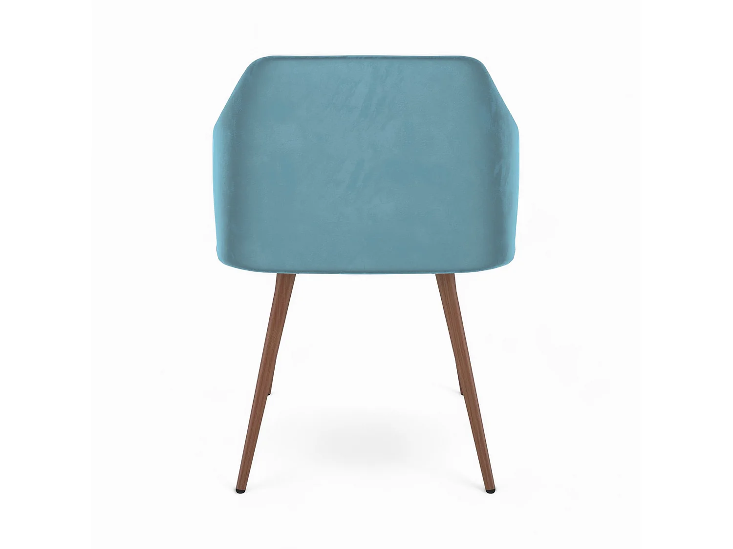 Set di 4 sedie in velluto blu e rosa - Daisy