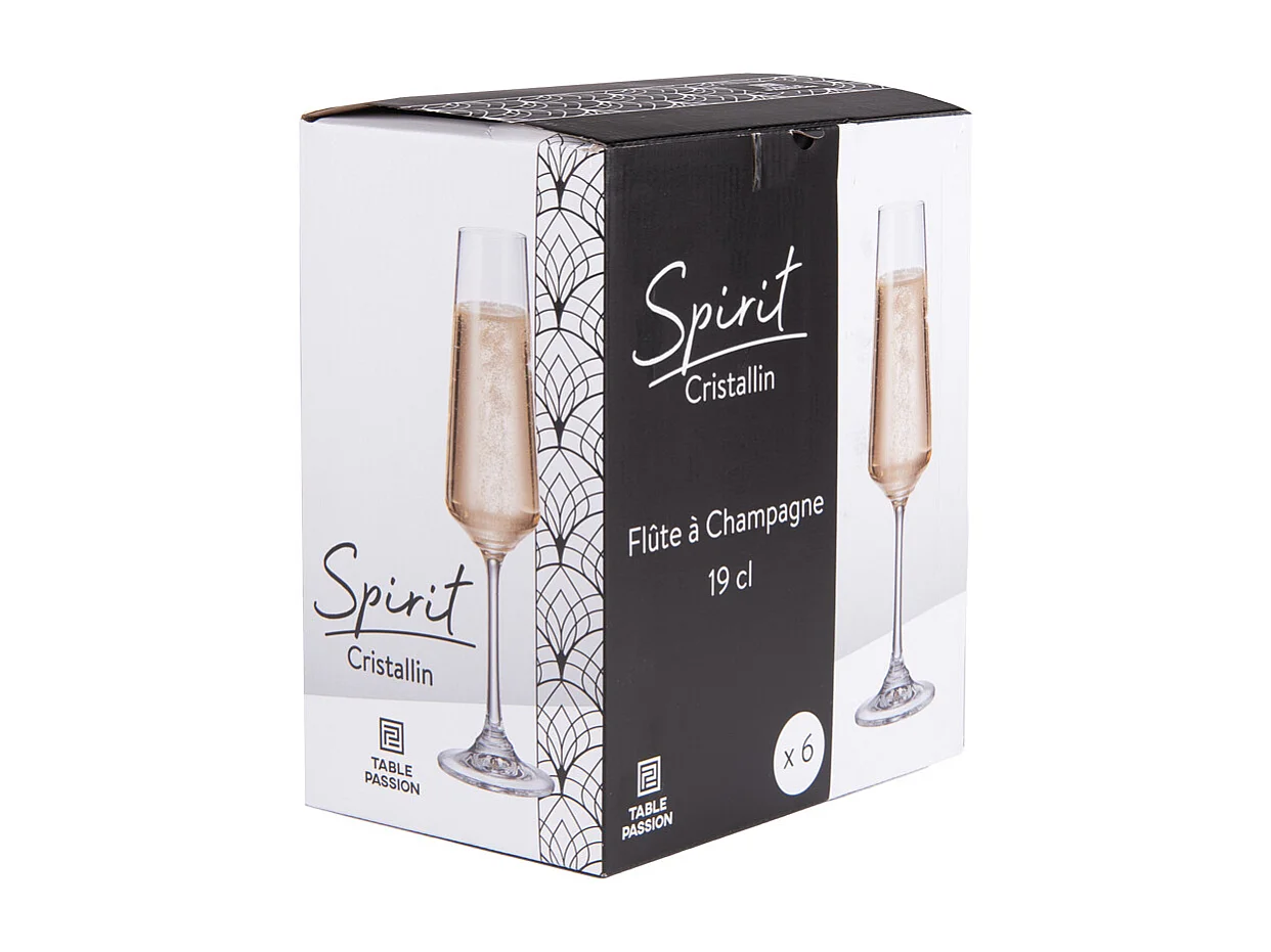 Boite de 6 flûtes Spirit 19 cl