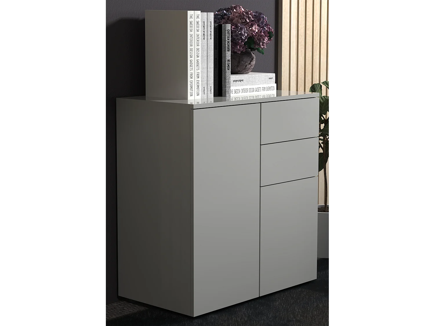 Holz Kommode Sideboard Anrichte Dalosa 4 Schublade