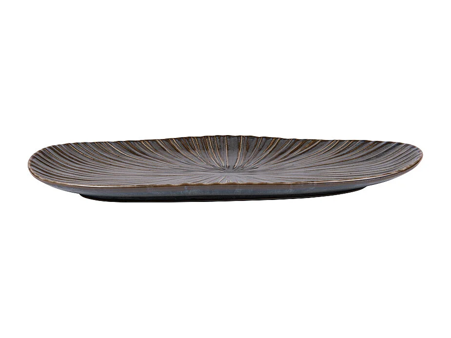 Plat organique Liv bleu 31x20 cm