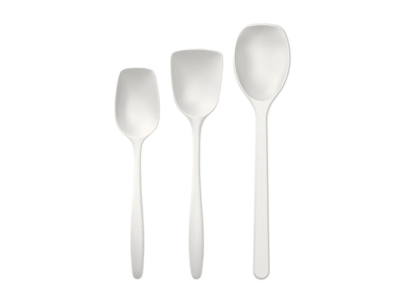 Set de 3 cuillères blanc