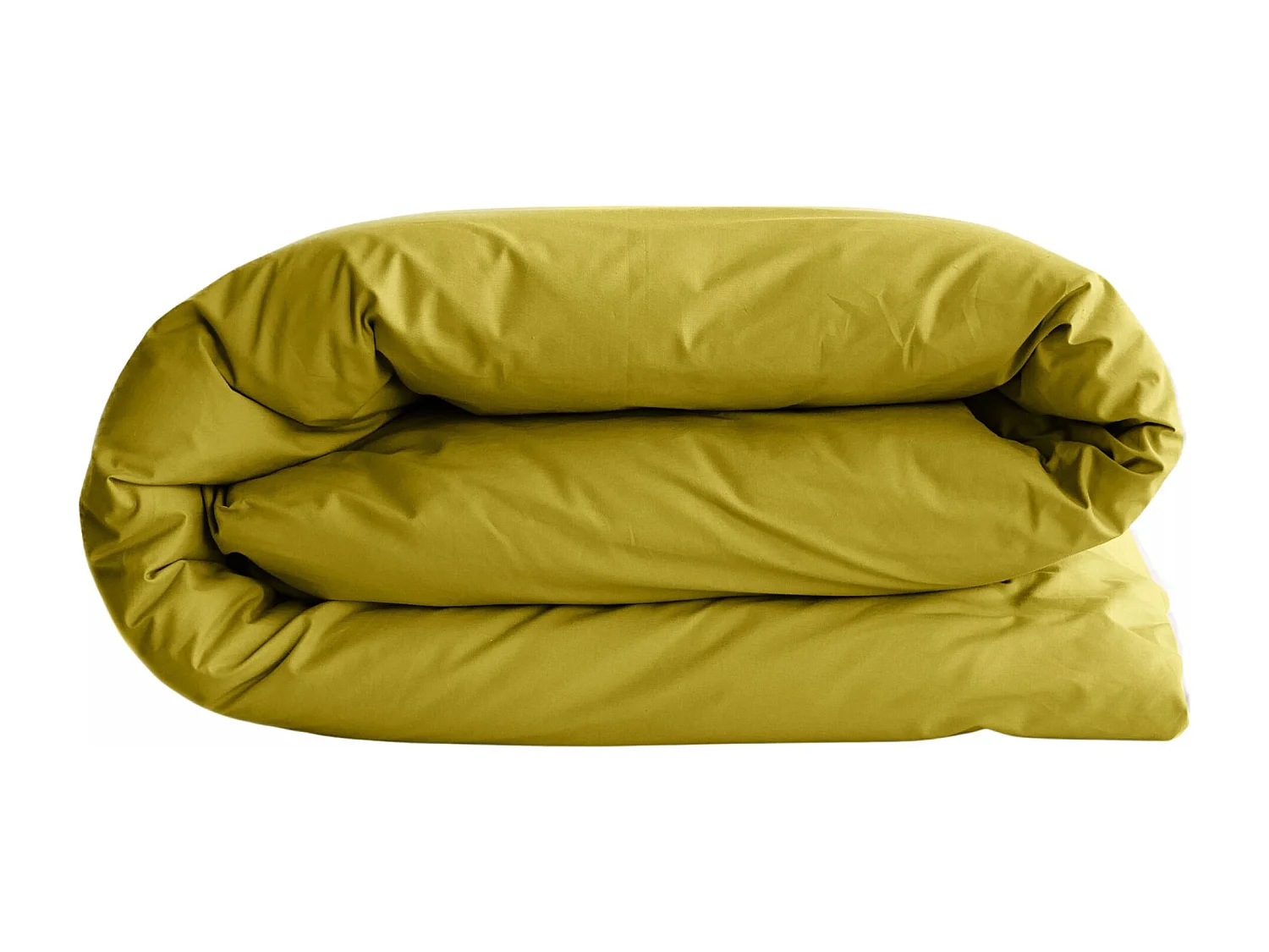 Housse de couette uni 260x240 cm percale de coton MANOIR vert Jasmin