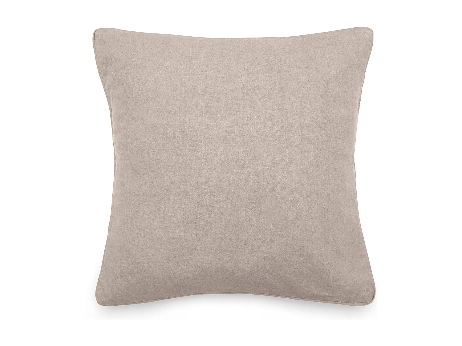 Housse de coussin 45x45 cm 50% lin et 50% coton collection OPERA DECO ficelle