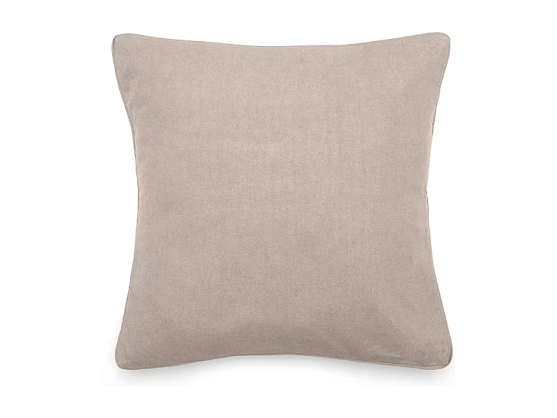 Housse de coussin 45x45 cm 50% lin et 50% coton collection OPERA DECO ficelle
