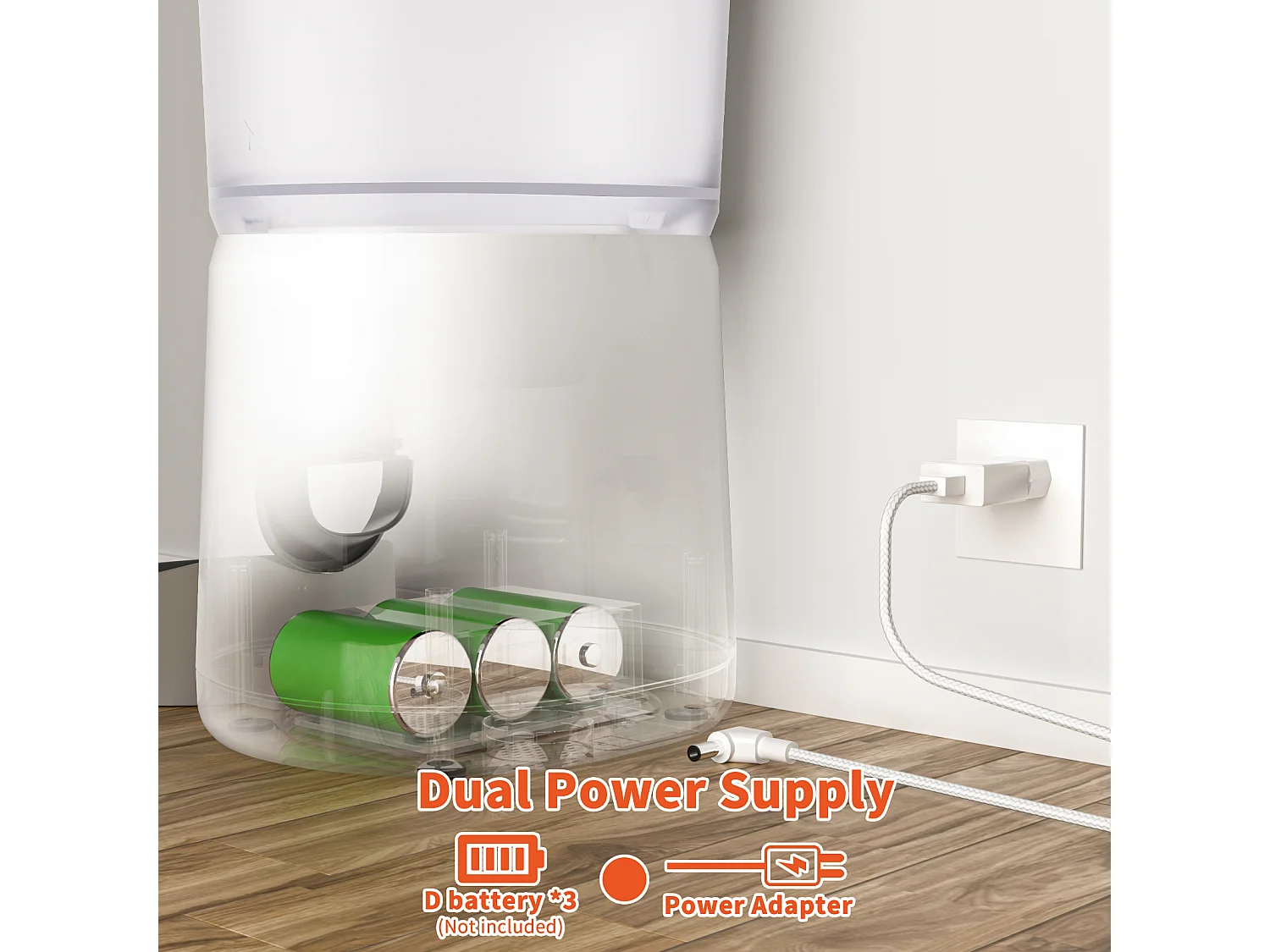 Balimo  4L Distributeur Croquettes Chat Automatique,Bol en Acier Inoxydable pour Animaux Domestiques,Distributeur De Nourriture SèChe pour Chats（B