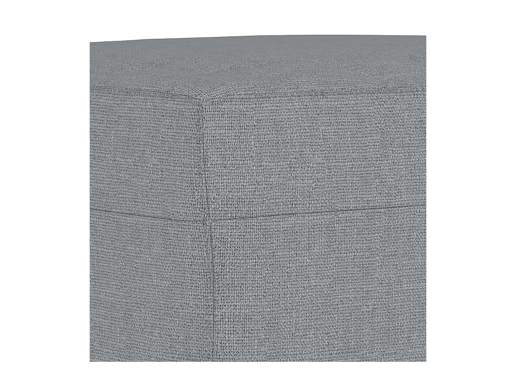 Ensemble de canapés 3 pcs coussins gris clair tissu