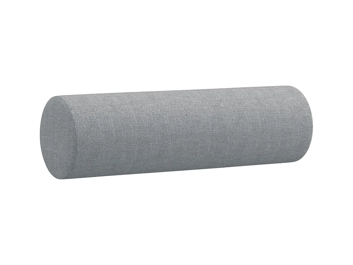 Ensemble de canapés 3 pcs coussins gris clair tissu