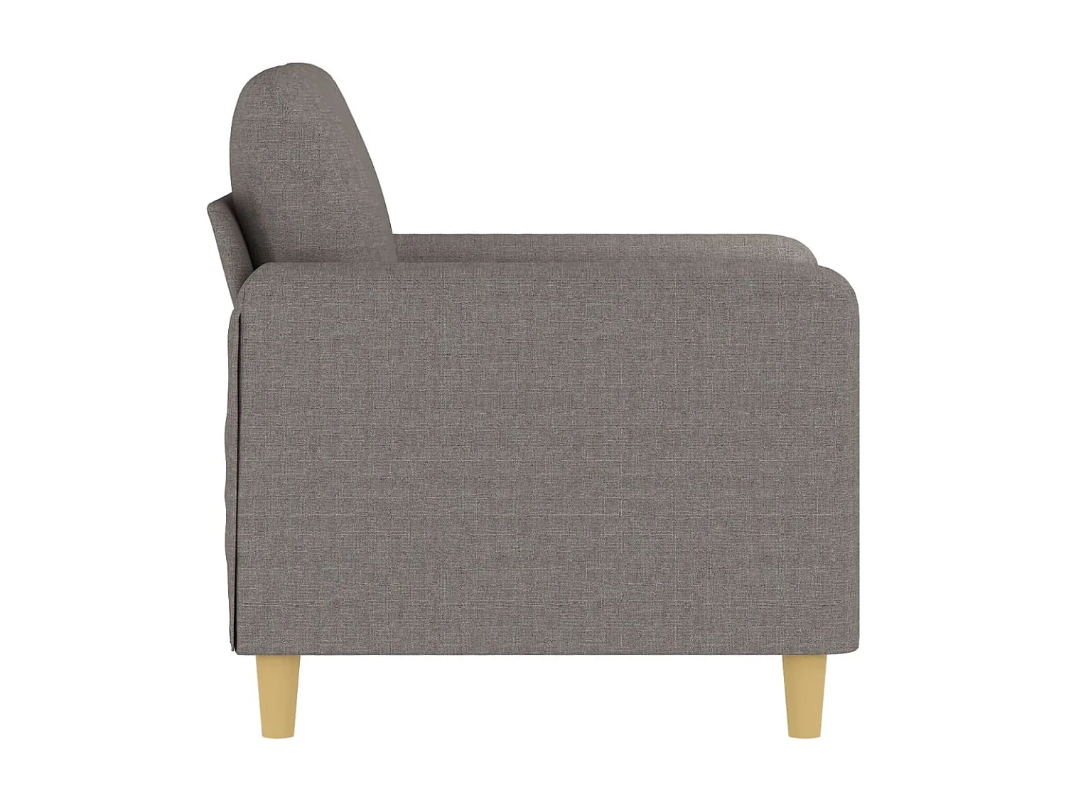 Fauteuil Taupe 60 cm Tissu