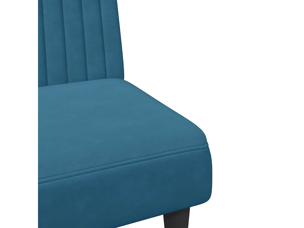 Set di Divani 2 pz Blu in Velluto