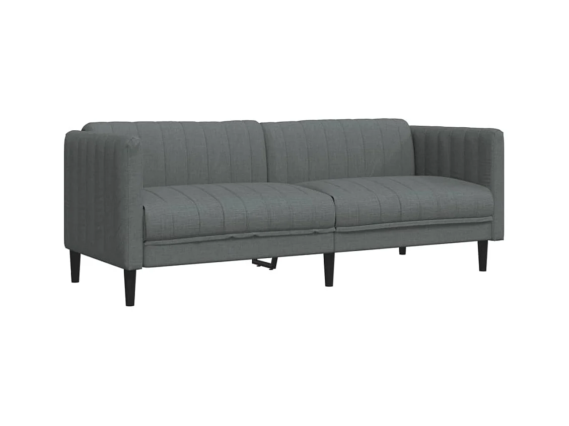 2-delige Loungeset stof donkergrijs