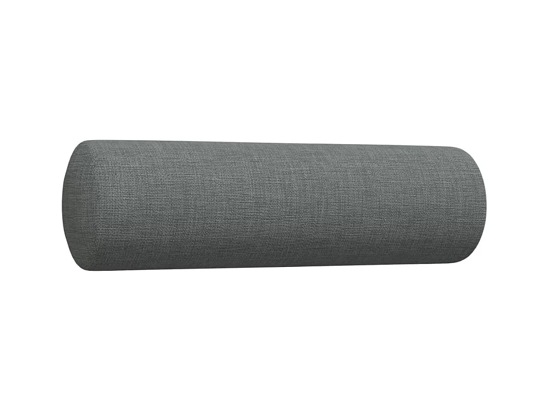 Ensemble de canapés 3 pcs coussins décoratifs gris foncé tissu