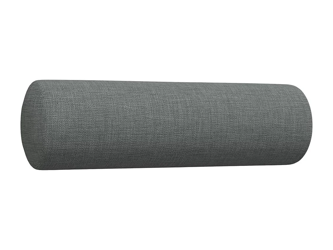 Ensemble de canapés 3 pcs coussins décoratifs gris foncé tissu