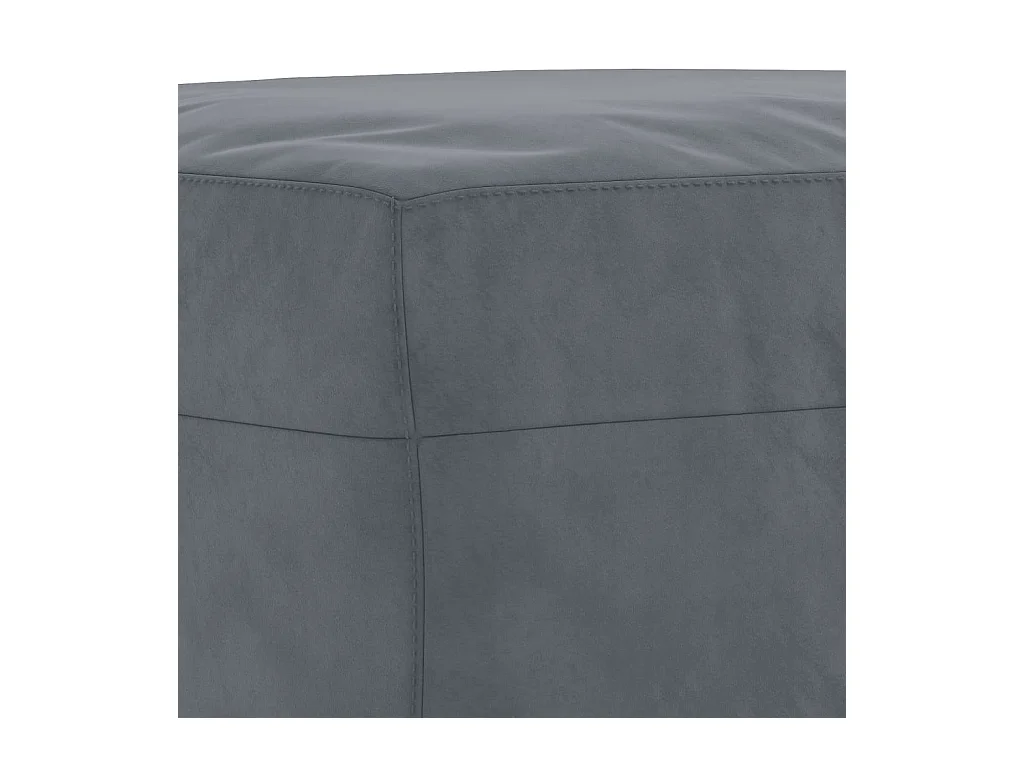 Ensemble de canapés 3 pcs avec coussins Gris foncé Velours
