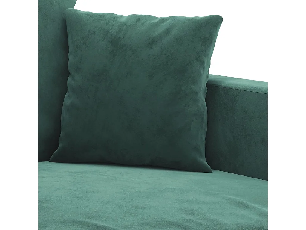 Sofá de 2 plazas de terciopelo verde oscuro 140 cm