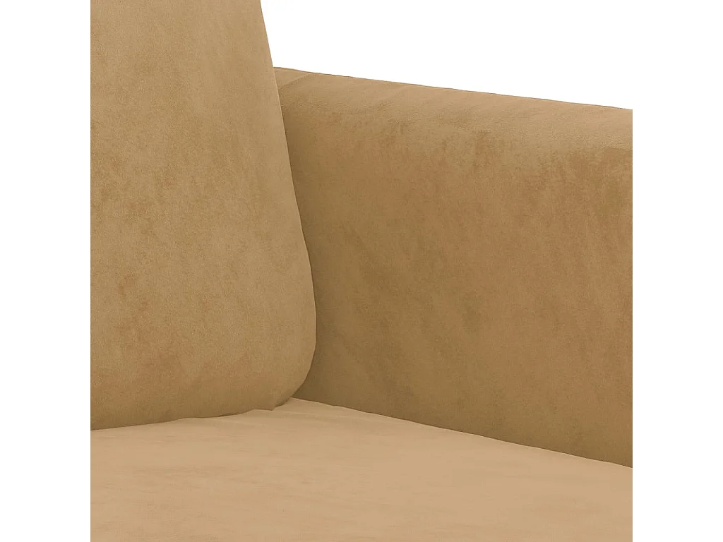 Poltrona Marrone 60 cm Velluto