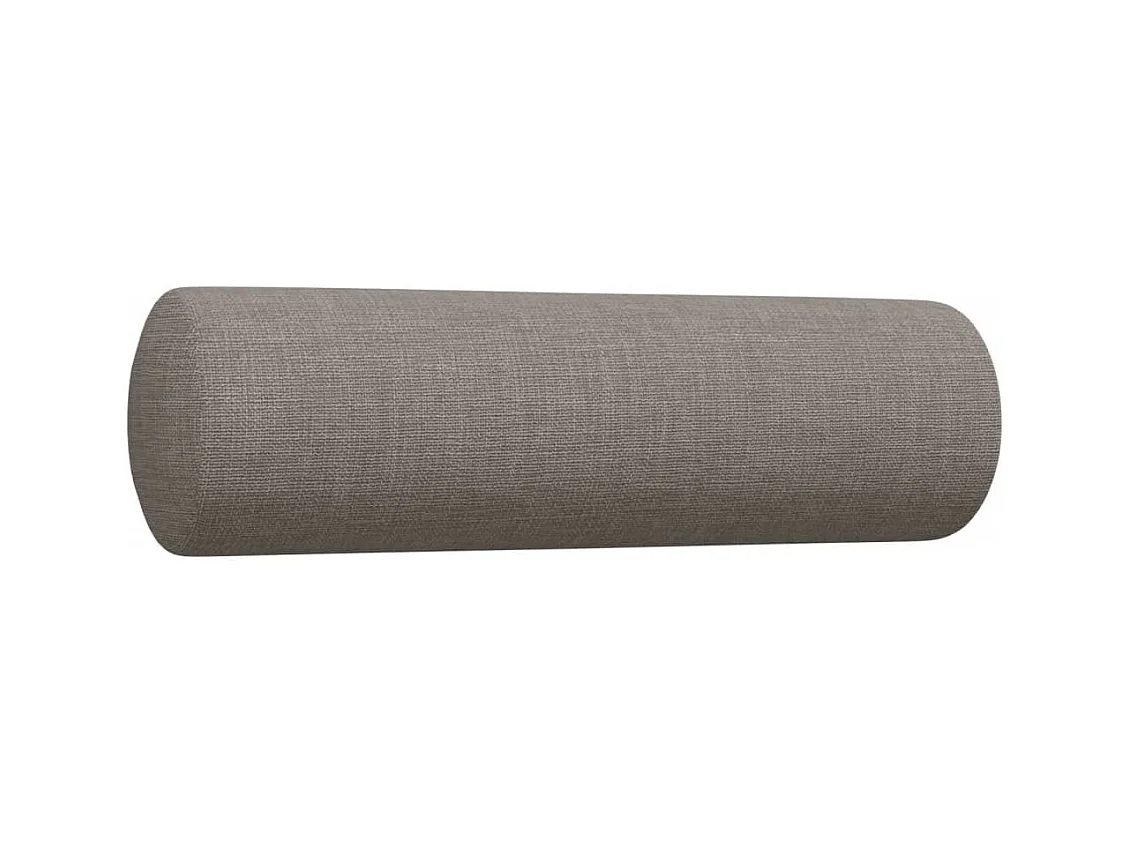 Ensemble de canapés 3 pcs avec coussins décoratifs taupe tissu