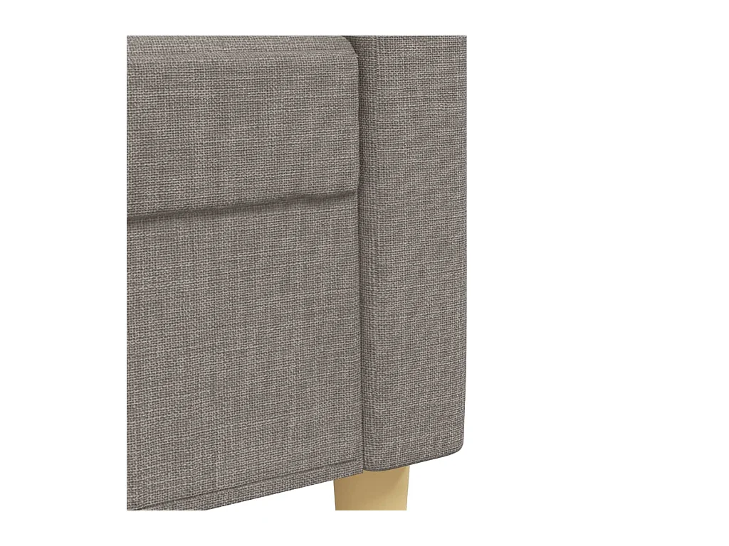Ensemble de canapés 3 pcs avec coussins décoratifs taupe tissu