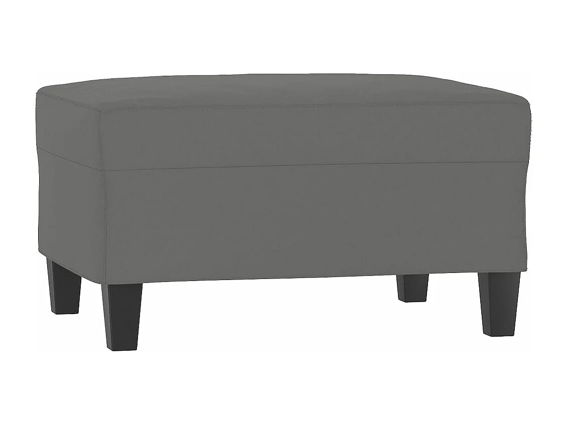 Ensemble de canapés 2 pcs coussins Gris foncé Tissu microfibre