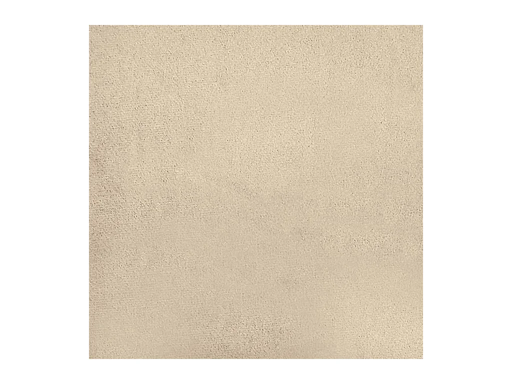 Divano a 2 Posti Crema 140 cm in Tessuto Microfibra