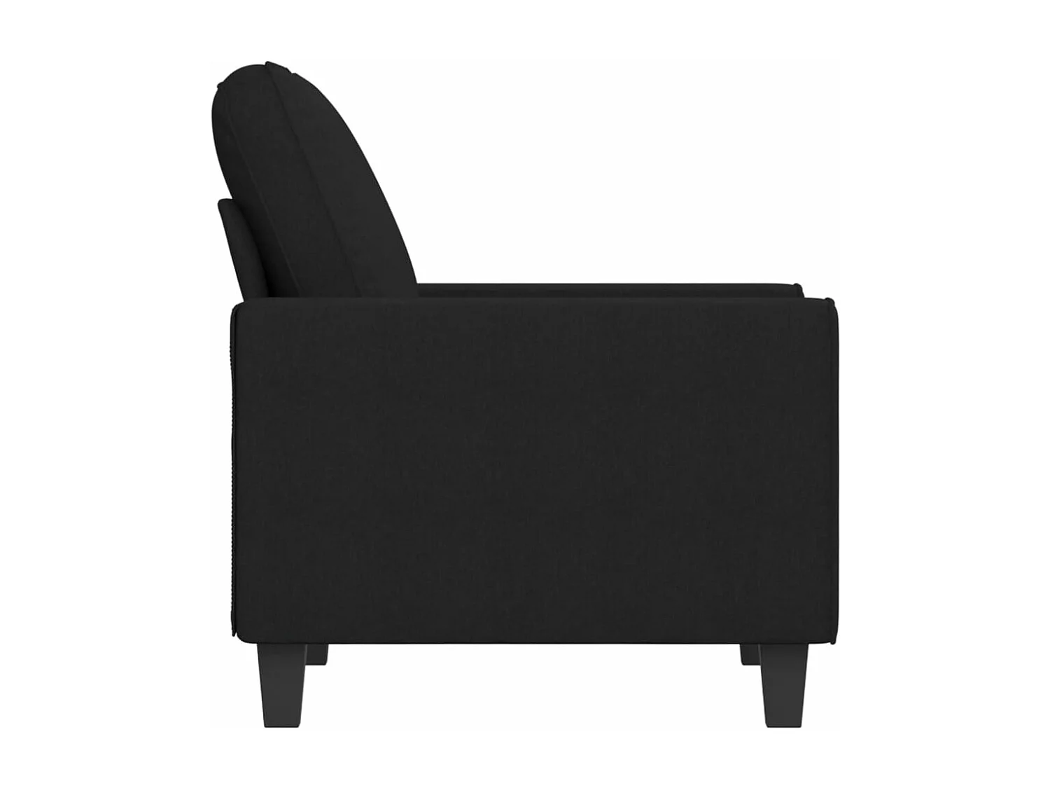 Poltrona 60 cm tecido preto