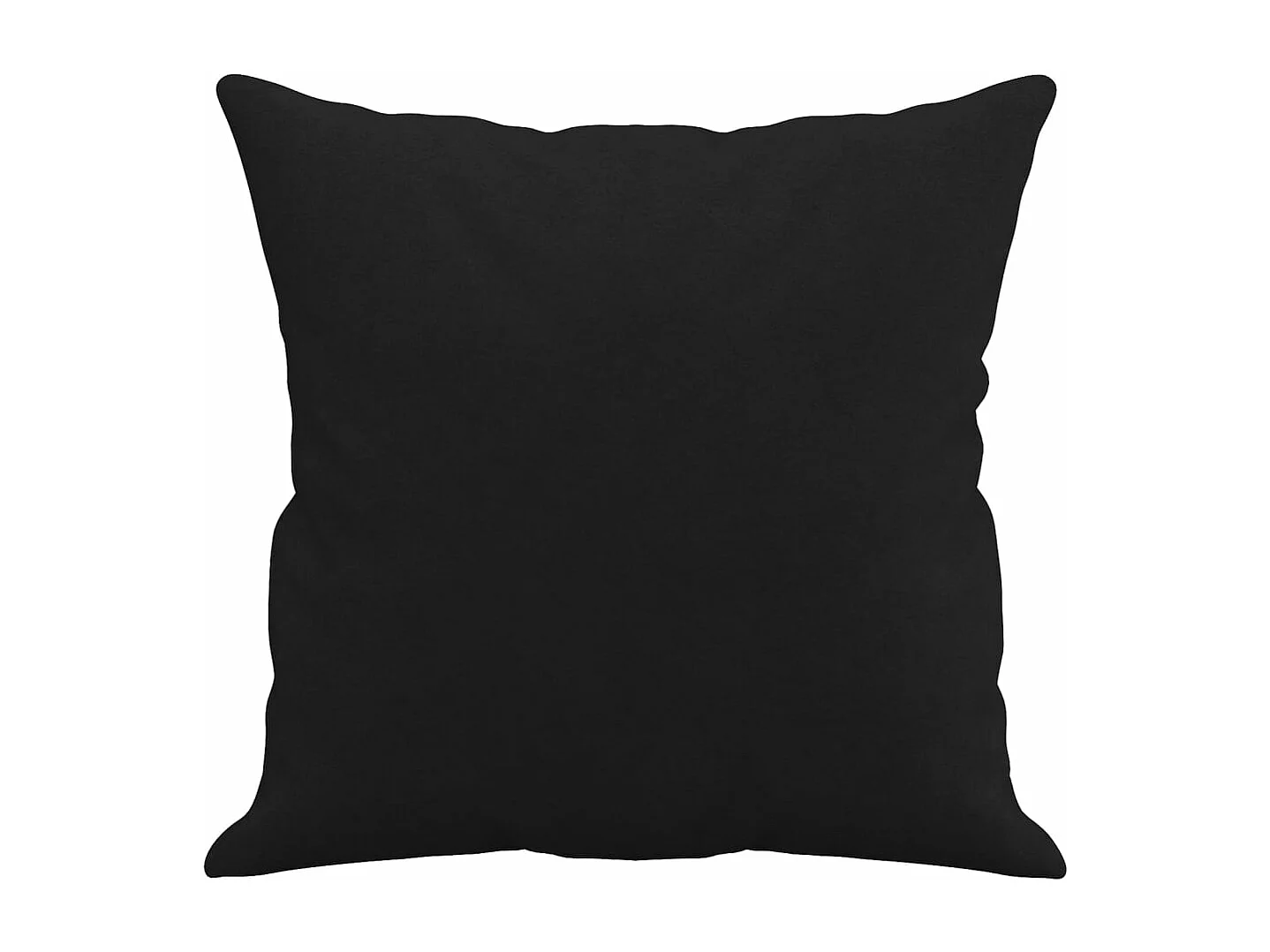 Sofá 3 lugares c/ almofadas 180 cm microfibra preto