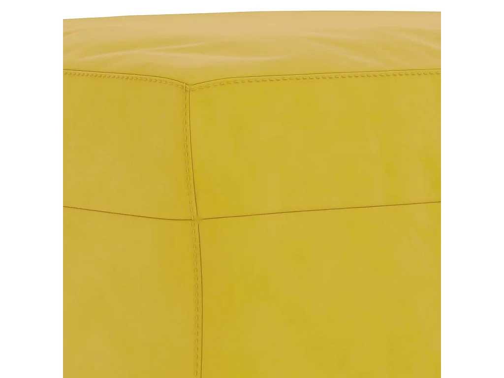 Ensemble de canapés 4 pcs jaune velours