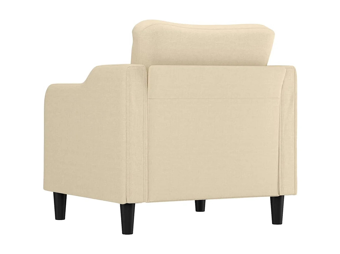 Sillón de tela color crema 60 cm