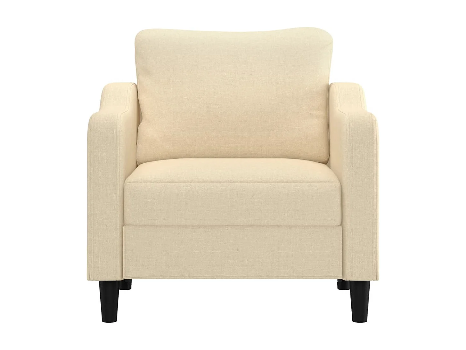 Fauteuil Crème 60 cm Tissu