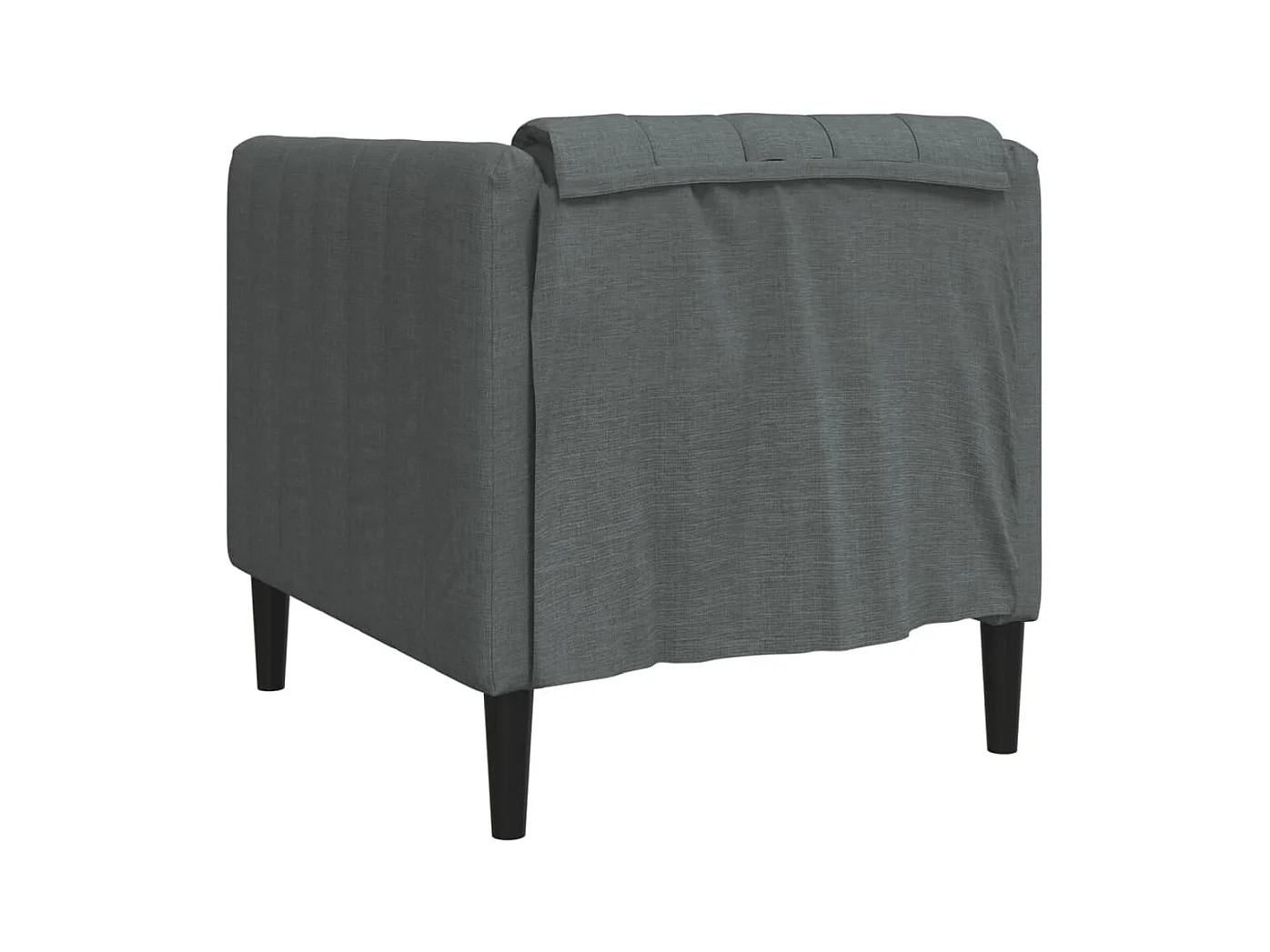 Fauteuil gris foncé tissu