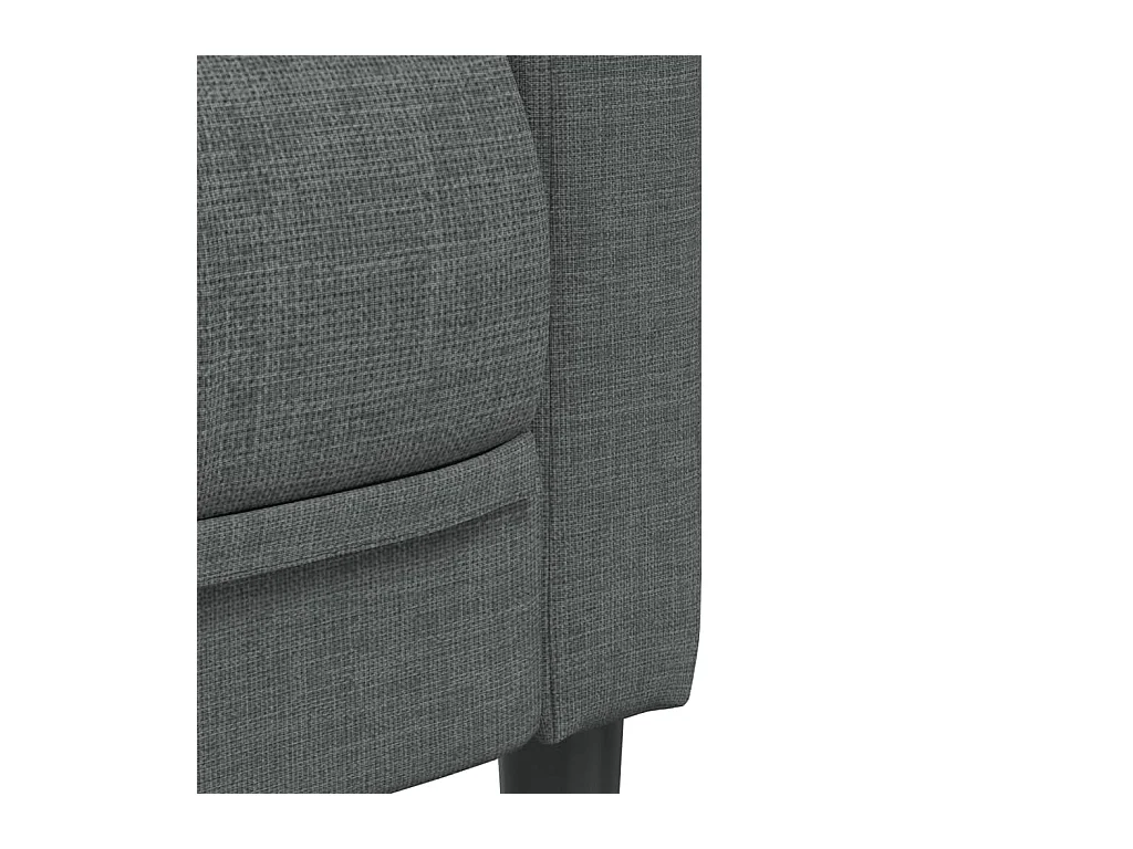 Fauteuil gris foncé tissu