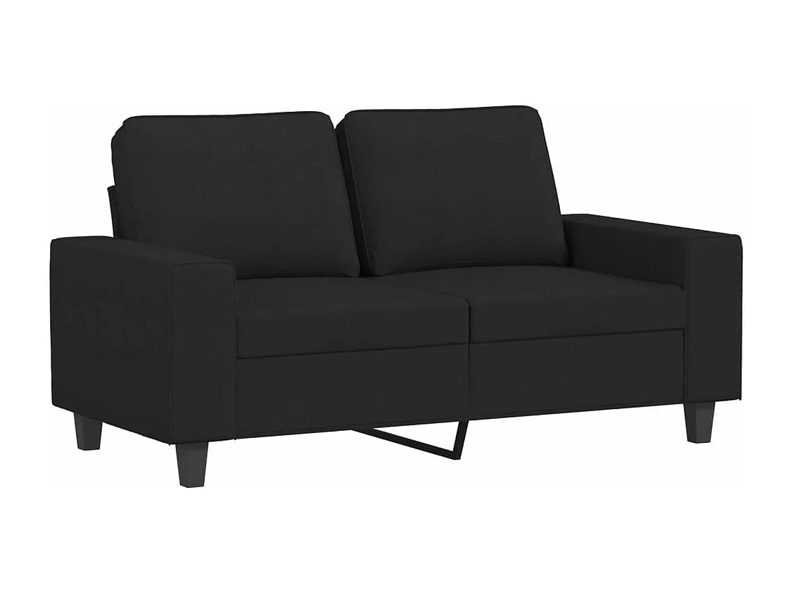 Ensemble de canapés 3 pcs noir tissu