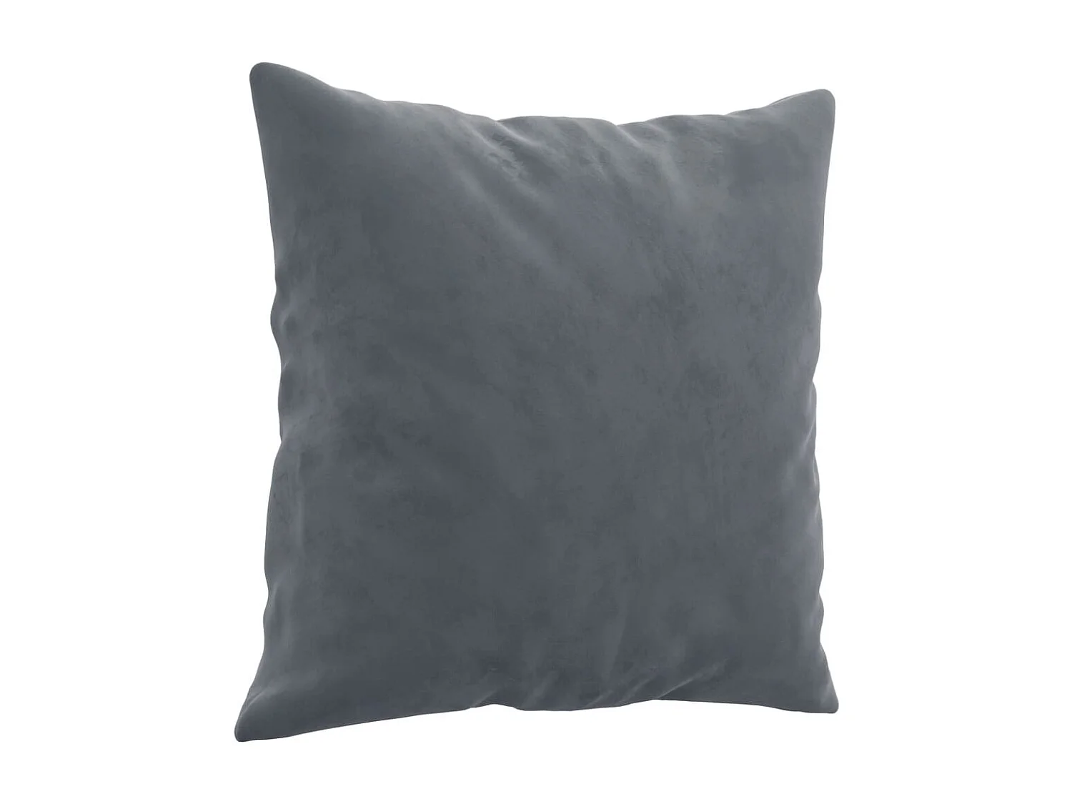 Canapé 3 places avec oreillers gris foncé 180 cm velours