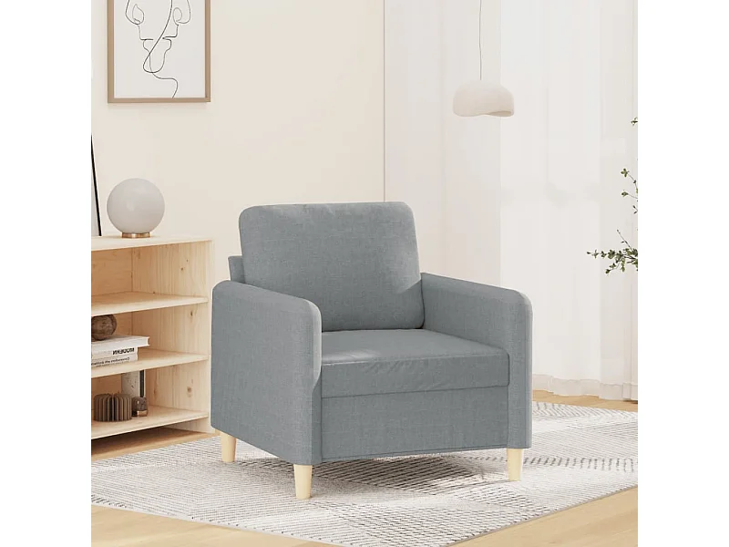 Sillón Gris Claro 60 cm Tela