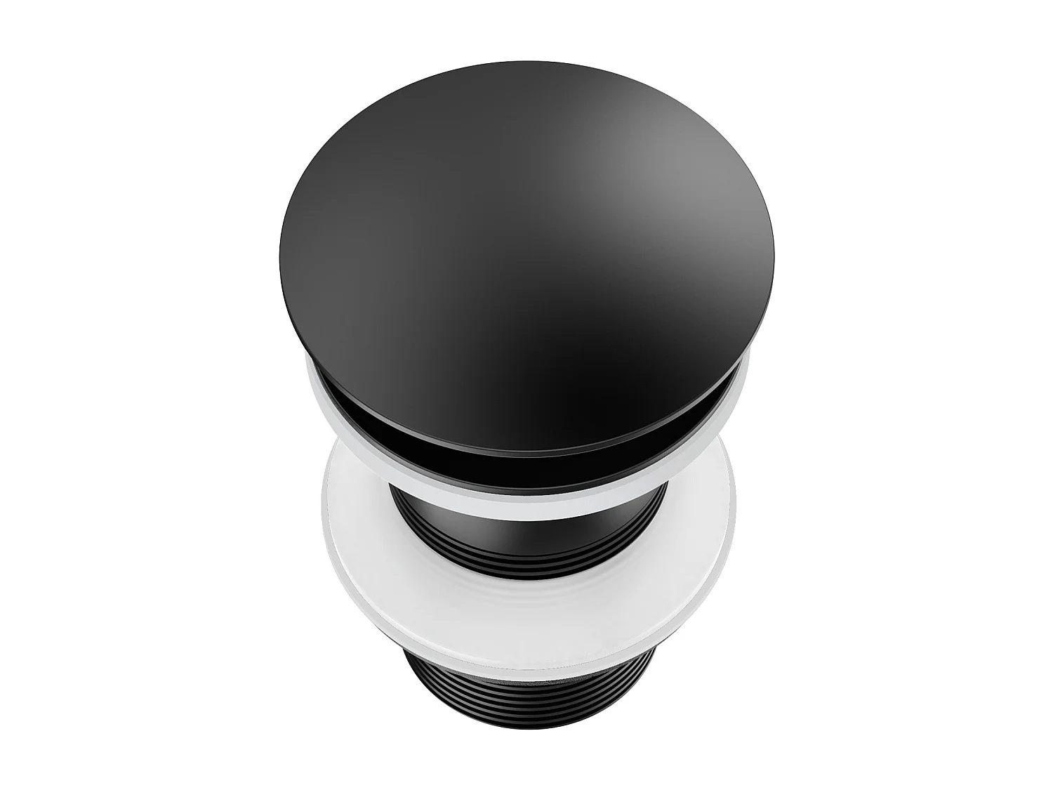 AuraLum Max 2pcs Bonde de Lavabo Noir Bonde Pop-up avec Trop-plein Automatique Universelle  Pusser Ouvrir Lavabo Baignoire Salle de Bain,EU Modèle