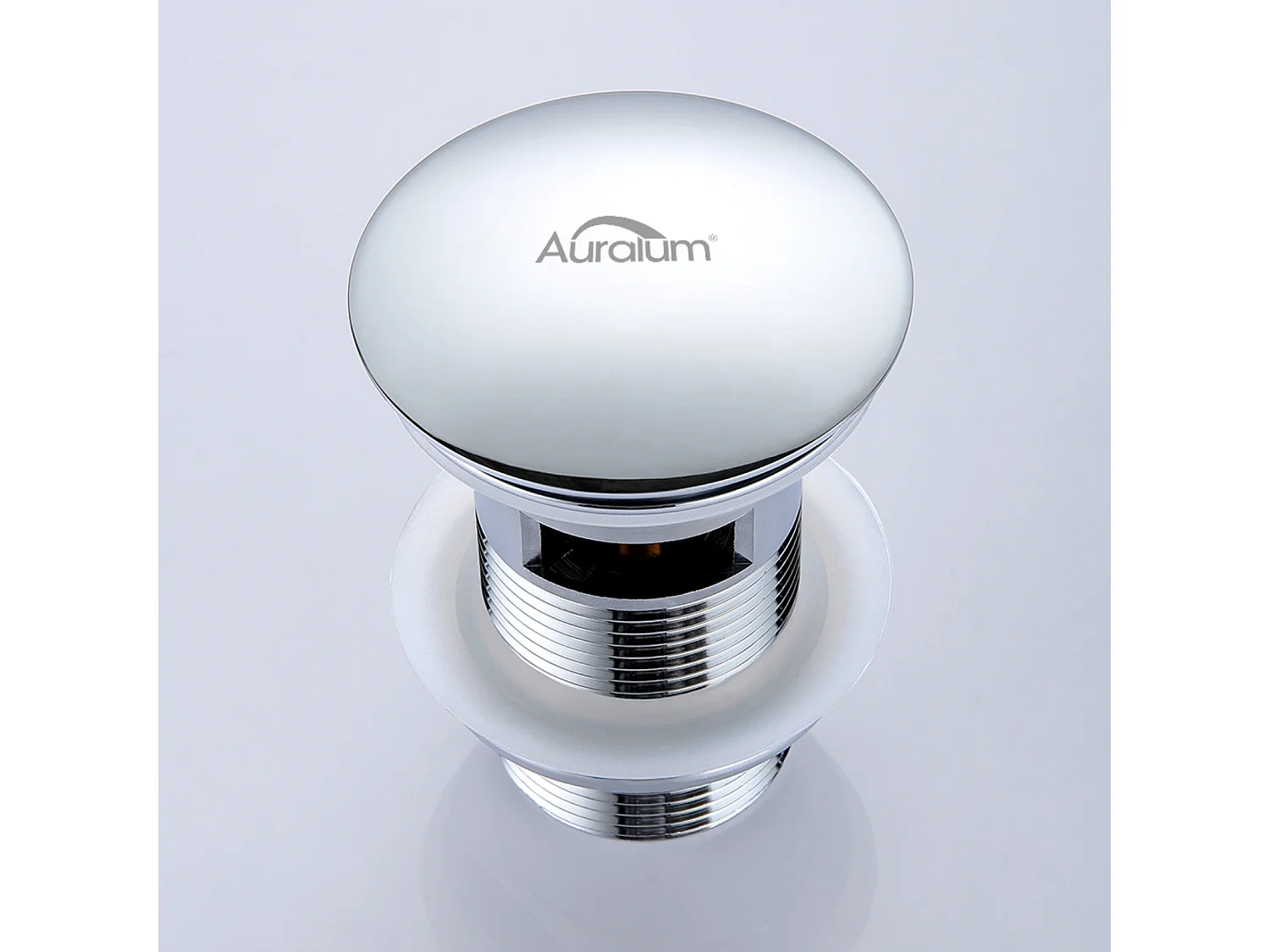 AuraLum Max  Bonde de Lavabo avec Trop Plein, Bonde de Vidange Lavabo, Bonde de Lavabo Pop Up, Bonde de Lavabo Universelle, Chromé,EU Modèle