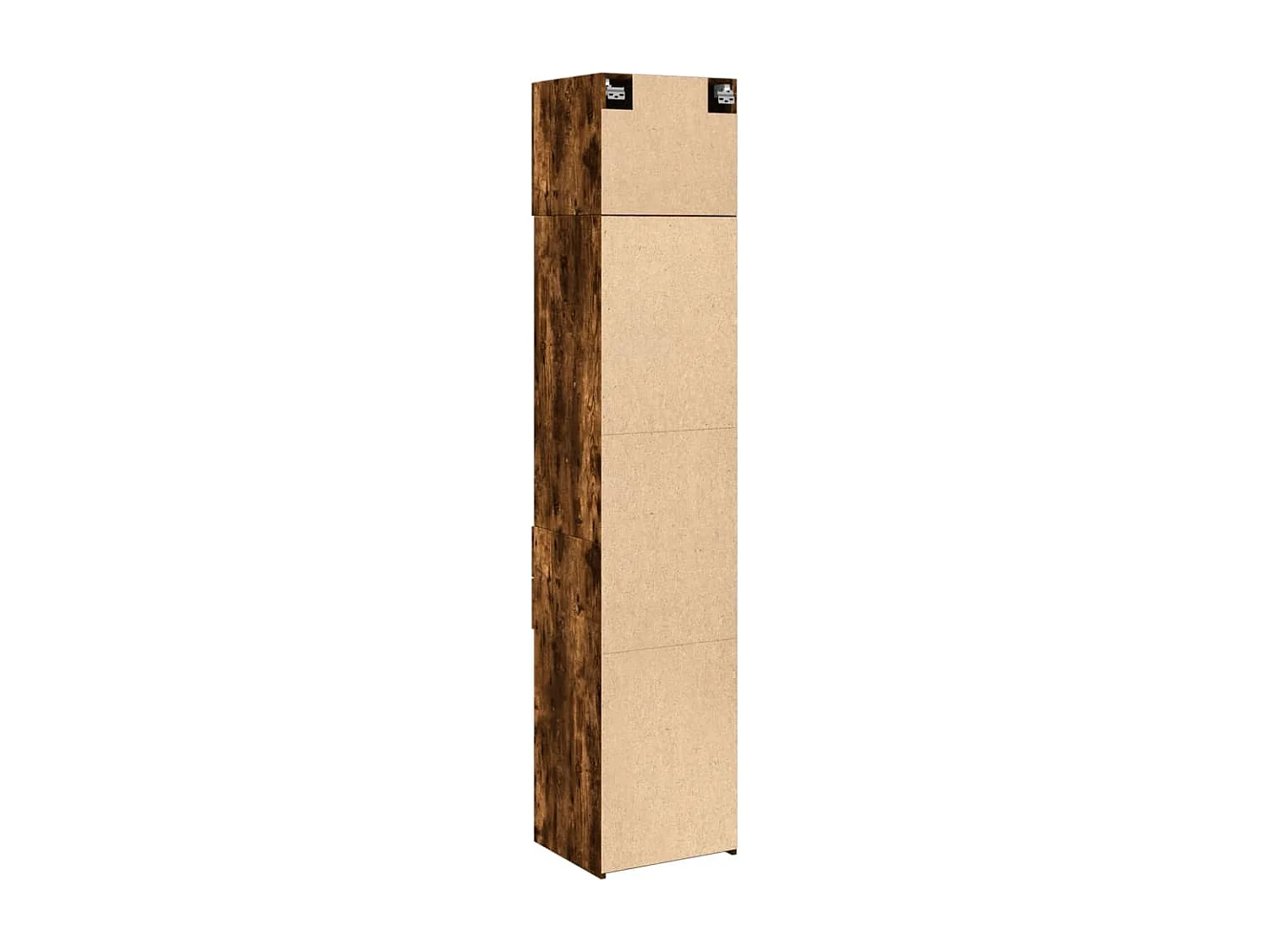 Armoire de rangement mince chêne fumé 45x42,5x225 cm