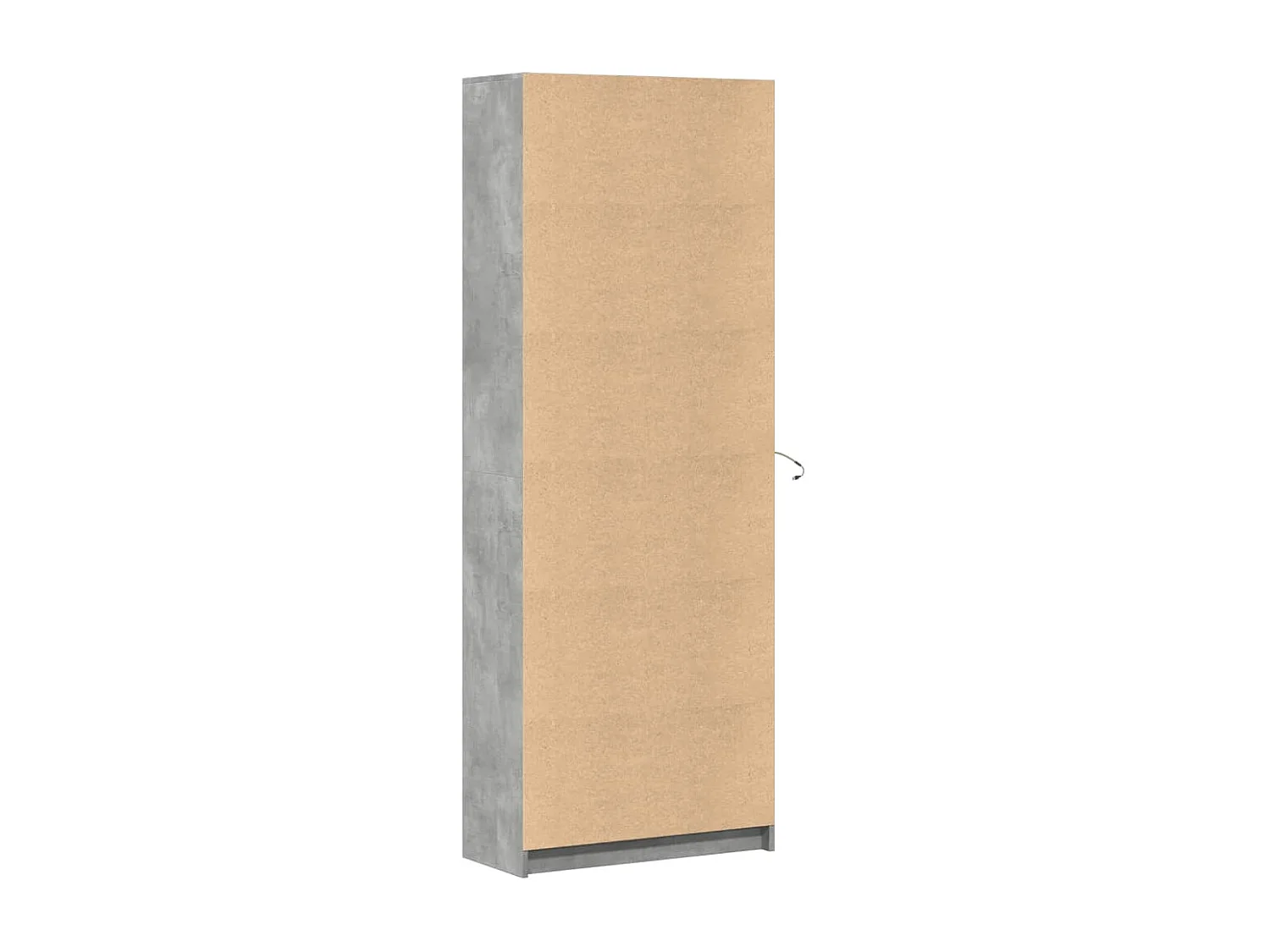 Buffet haut avec LED gris béton 74x32,5x200cm bois d’ingénierie