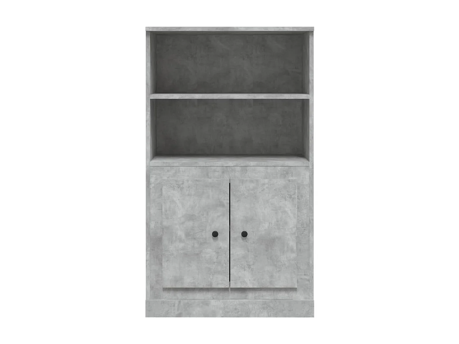 Credenza Grigio Cemento 60x35,5x103,5 cm in Legno Multistrato
