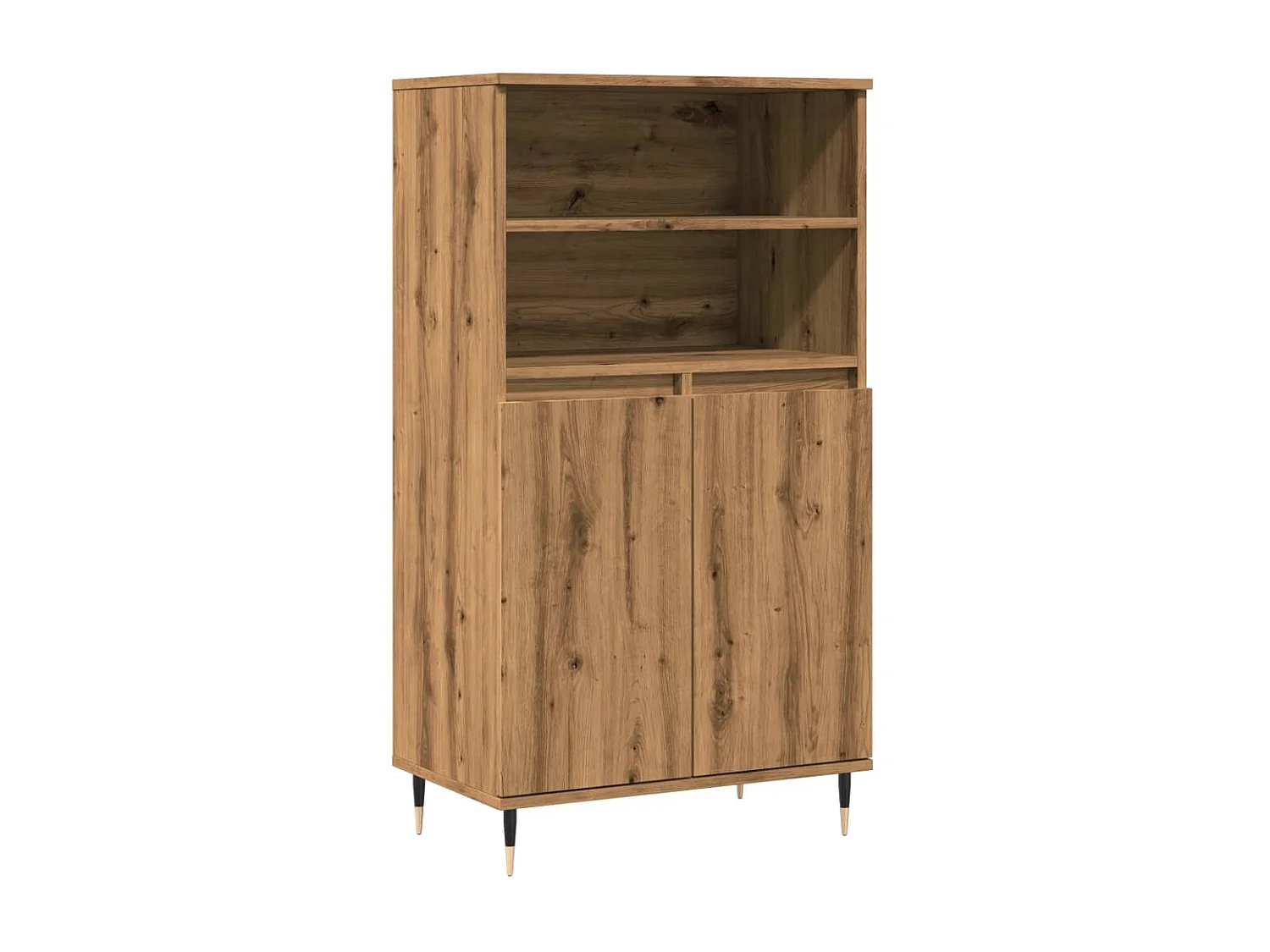 Aparador alto madera ingeniería roble artisian 60x36x110 cm