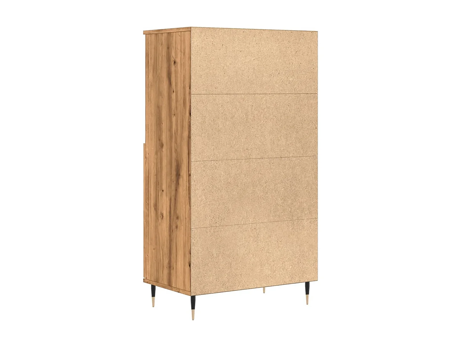 Aparador alto madera ingeniería roble artisian 60x36x110 cm