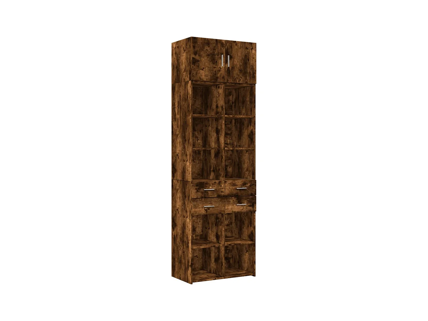 Armadietto Rovere Fumo 70x42,5x225 cm in Legno Multistrato
