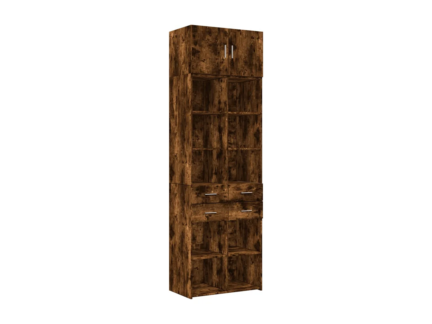 Armadietto Rovere Fumo 70x42,5x225 cm in Legno Multistrato