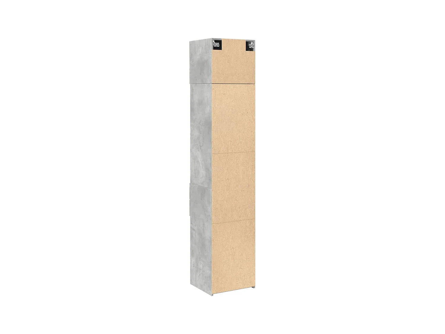 Mobile Sottile Grigio Cemento 45x42,5x225 cm in Truciolato